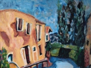 Crooked House France- Acrylic- Sold