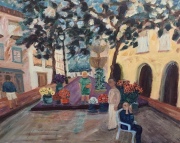 The Plaza- Acrylic- Canvas- 23 x 29- $600.00