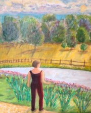 Woman Pausing- Oil- Canvas- 20 x 20- $450.00